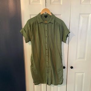 J. Crew Relaxed-fit short-sleeve Baird McNutt Irish linen shirtdress